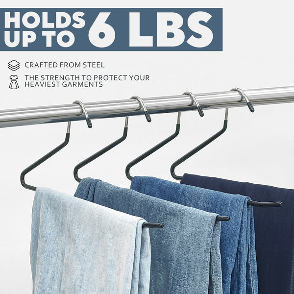 10pcs Space-saving Goose Z-shaped Pants Hanger Durable Metal Material Multi-functional Pant Storage Household Supplies, Clothing Store Pants Display Clothes Rack