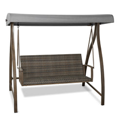 Agio McKinnon Woven Patio Swing with Canopy