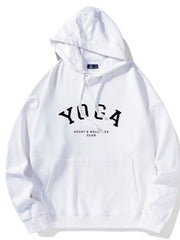 This Oversized Hoodie for Women Showcases a Striking Letter Print. It Has a Relaxed Fit And a Casual Pullover Style, Making It a Must-Have Layering Item for The Spring And Fall Seasons