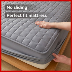 1pc Multicolor Mattress Protector, No Pillowcase And Insert Included, Soft Comfort Solid Color Fitted Sheet Bedding Cover, Minimalist Breathable Bedspread Suitable For Bedroom And Guest Room, Reusable Underpads