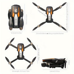 [ Essential for Camping Season ] LU80 drone, dual electrically adjustable cameras+screen remote control, intelligent obstacle avoidance+one click takeoff, suitable for outdoor party record starry sky camping!, Aerial Photography, Outdoor Drone