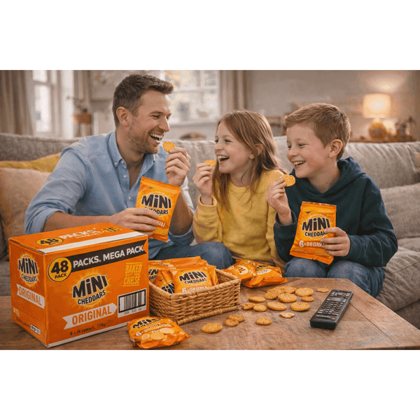Jacob'S Mini Cheddar'S Original, with Real Cheese Snack Biscuits Crackers 8 x 6 Pack of 138g Each
