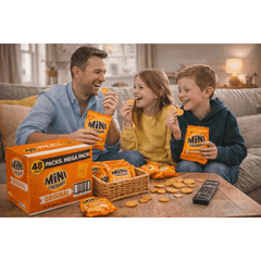 Jacob'S Mini Cheddar'S Original, with Real Cheese Snack Biscuits Crackers 8 x 6 Pack of 138g Each