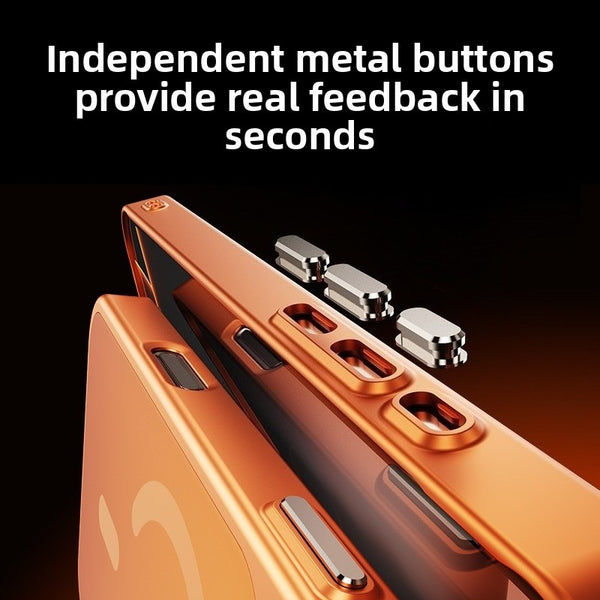 Full Coverage Magnetic Glass Phone Case Shockproof Drop Protection Ultra Thin Matte Finish Compatible with iPhone 17 16 15 Pro Max Series Models