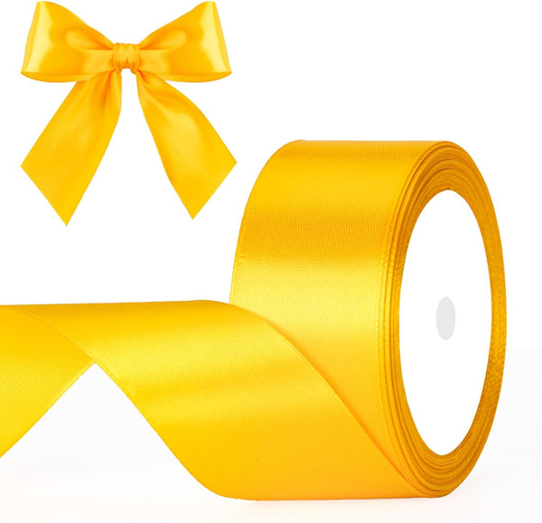 G2PLUS White Stain Ribbons - 22M Thick Fabric Gift Wrap Ribbons for Crafting, Wedding & Valentine'S Day Decoration