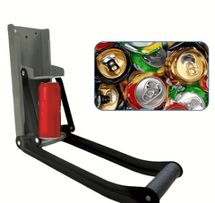 1pc Heavy Duty 16-Ounce Metal Can Crusher- Wall-Mounted Beverage, Beer Can and Bottle Compressor- Suitable Recycling and Home Use- and Halloween