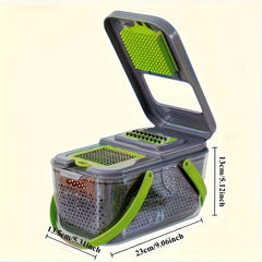 22-In-1 Heavy-Duty Manual Chopper - Vegetable Slicer, Vegetable Cutter, Chopper, Grinder, Suitable for Kitchen, Kitchen Utensils, Kitchen Small Tools, Kitchen, Vegetable Chopper