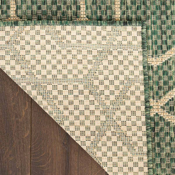 Nourison Horizon Geometric Indoor / Outdoor Rug in 2 Sizes, Green