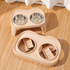 Dog Bowls with Stand, Adjustable Raised Dog Bowl for Large Dogs, Dog Feeding Station with 2 Stainless Steel Dog Bowls, Non-Slip elevated dog bowls
