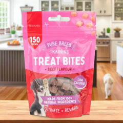 Pet Dog Training Treats 100g Dry Meat Cubes | Healthy Protein-Rich Puppy Rewards | Natural Chewy Dog Snacks for Training & Obedience