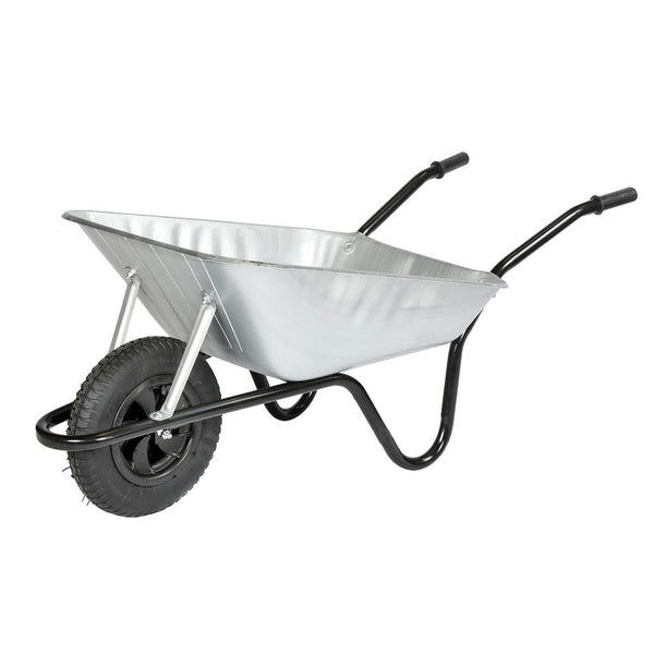 Walsall Barrow in a Box 85L Builders Wheelbarrow with Pneumatic Wheel