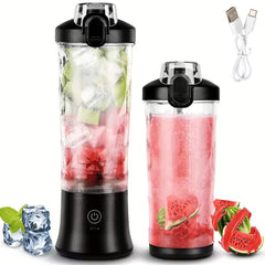 1pc, 20oz Portable Blender with USB Rechargeable Battery, Fresh Juice, Compact Design for On-the-Go Nutrition