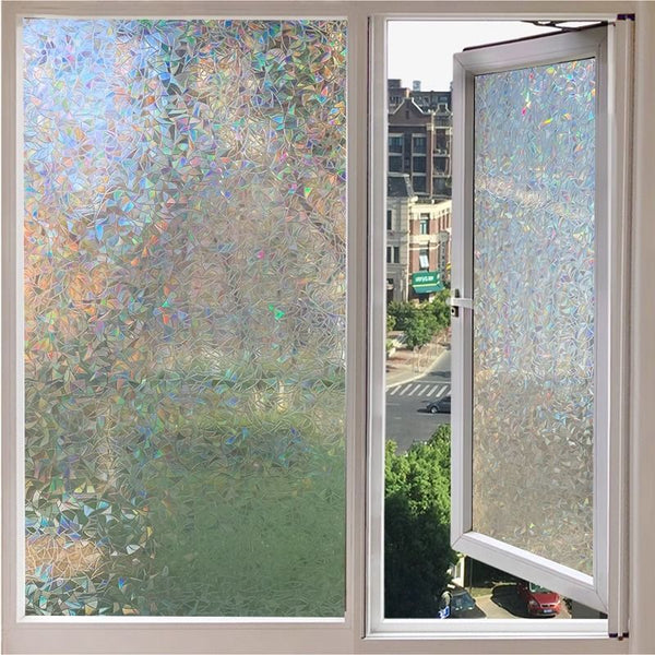 Frosted Window Film 39x23 Inch Self Adhesive Privacy Film Bubble Free Static Cling Anti-UV Glass Sticker Easy to Install for Home Office Bathroom Door Window Decor