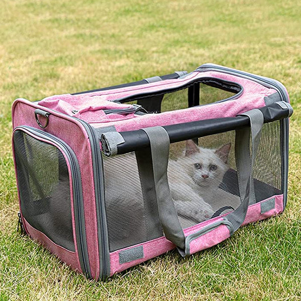 Large Pet Carrier Bag Portable Soft Fabric Fold Dog Cat Puppy Travel Bag in UK