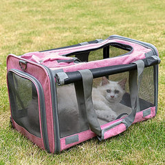 Large Pet Carrier Bag Portable Soft Fabric Fold Dog Cat Puppy Travel Bag in UK