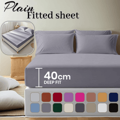 40cm Extra Deep Fitted Sheet, All seasons Bedding Ultra Soft Breathable Microfiber Bedding, Wrinkle-Free, Machine Washable, Hotel Quality All Sizes Available