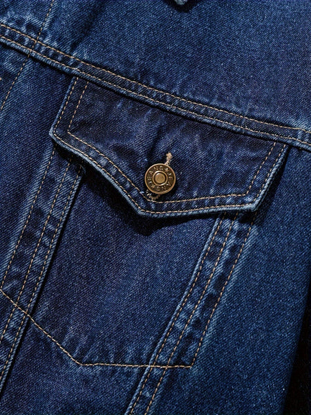 Men's Casual Slim Jacket Vintage Lapel Denim Jacket