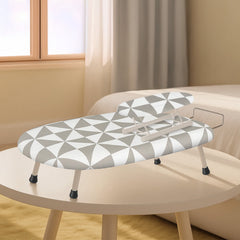 1pc Compact Folding Ironing Board with Pink Floral Pattern - Space-Saving, Easy Storage, Multi-Use Design for Home Use, Durable Plastic Material, Ironing Boards