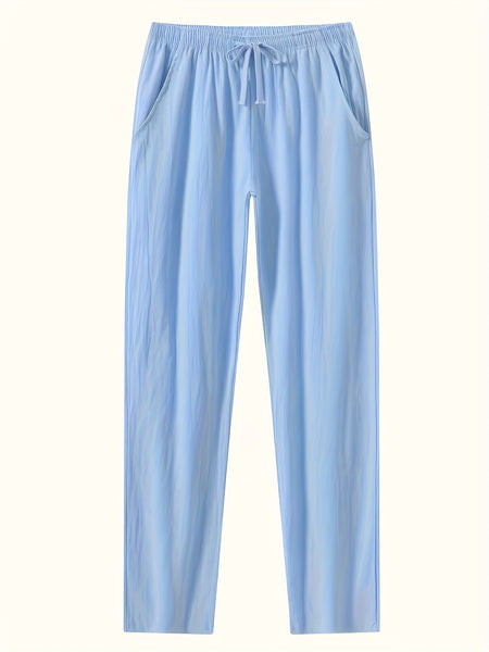 3pcs Solid Pants for Men, Trendy Casual Trousers for Males