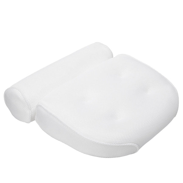 3D Mesh Bathtub Pillow with Neck and Back Support - Quick-Dry Vinyl Bath Mat, 6 Suction Cups and Hooks, Machine Washable Spa Accessory, Suitable for Bathtub, Hot Tub - Bathing Aid, Hot Spring Bath, Shower Decor, Bath Pillow, Bathtub Bathroom
