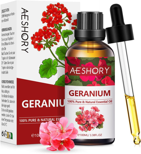 AESHORY Rose Essential Oil 100Ml, 100% Pure Natural Rose Oil for Diffuser, Humidifier, Aromatherapy, Better Sleep, Skin Care, Perfume & Candle Making
