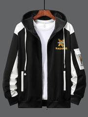 Men's Casual Hooded Sweatshirt Sportswear Set, Tracksuit
