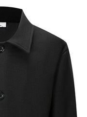 2025 American Style New Men'S Everyday Casual Classic Versatile Solid Color Side Double Pocket Easy Design Handsome Dad Wrinkle-Resistant Non-Iron Single-Breasted Light Luxury Trench Coat