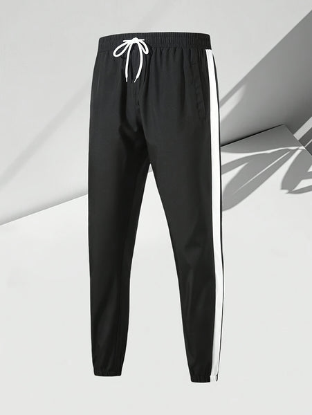 Men'S Casual 2pcs Athletic Set Unisex Couple All-Season Spring Autumn Loose Color-Block Athletic Outfit Hooded Sweater Zip-Up Jacket Long Sleeve Outerwear Long Pants Jogging Trousers Gym Workout Running Outdoor Set Elastic Pants Hoodie Top And Botto
