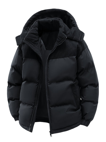 SIJIDOUPick:Men's Winter Hooded Warm Padded Jacket Stylish Trendy Thickened Coat for Autumn/Winter