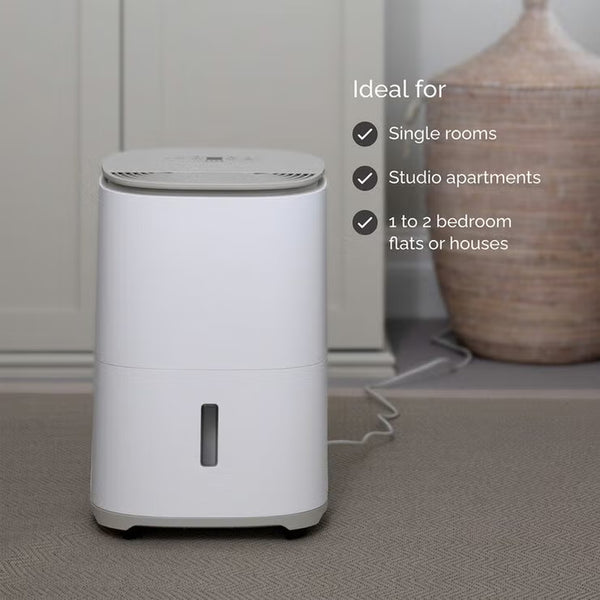 Meacodry Arete One 10L Dehumidifier & Air Purifier in Warm Pebble