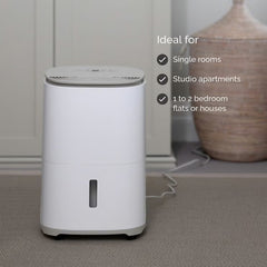 Meacodry Arete One 10L Dehumidifier & Air Purifier in Warm Pebble