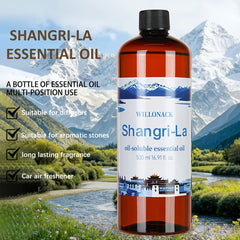 WILLONACK Large Bottle Essential Oil Refill Suitable for All Diffusers, Bulk 500ml/16.91oz with 8 Scents (White Peach, Lavender, Gardenia) - Hotel-Grade Oils for Home, Diffuser Machines, Gift Choice, Plastic Bottle Refill