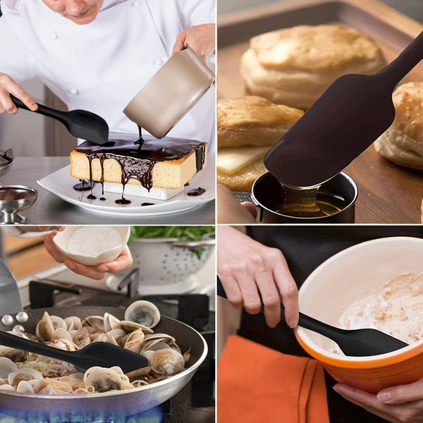 Set of 4 Heat-Resistant Non-Stick Spatulas Made of Silicone