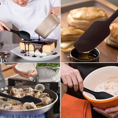 Set of 4 Heat-Resistant Non-Stick Spatulas Made of Silicone