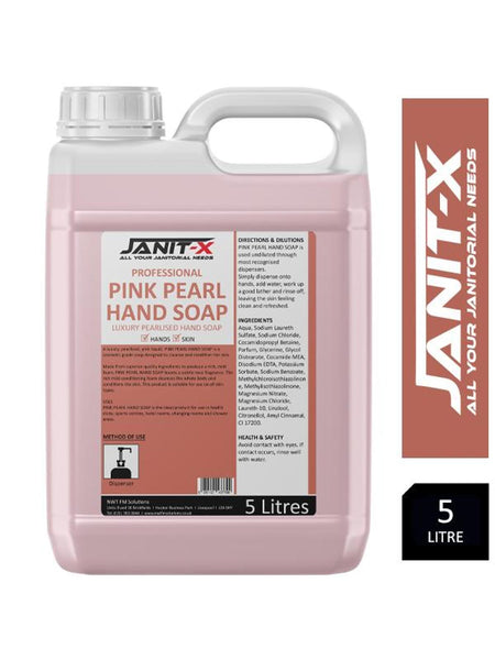 Janit-X Professional Luxury Pink Pearlised Hand Soap 5L Refill Bottle