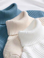 3PACKS Women Slim Fit Turtleneck Long Sleeve Top Basic Solid Color Fitted Pullover Daily Casual Fashion Outfits