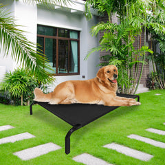 Metal Frame Elevated Dog Bed Portable Raised Pet Cot with Washable Mesh No-Slip Rubber Feet for Indoor & Outdoor Use, Small/Medium/Large to choose