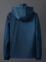 Windproof Detachable Hooded Jacket Korean Style Loose Fashion Handsome Casual Men's Top