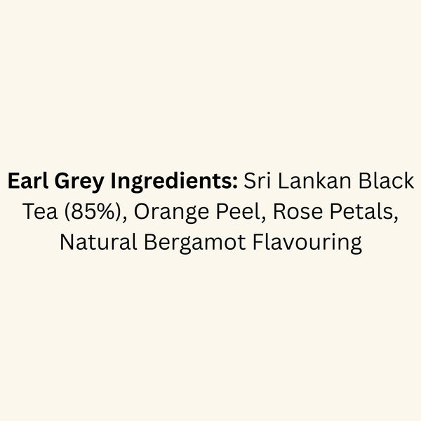 Earl Grey Tea - Loose Leaf Black Tea with Bergamot & Rose - 100g Pack (40–50 Cups) - Elegant & Fragrant Blend