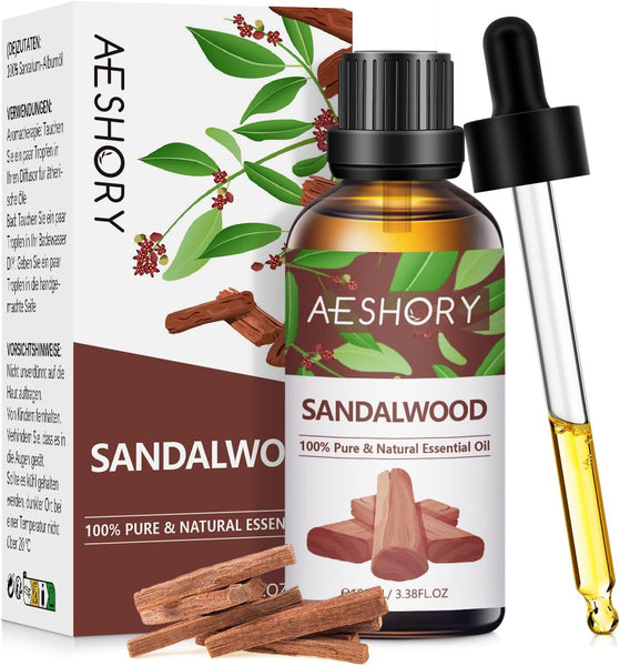 AESHORY Rose Essential Oil 100Ml, 100% Pure Natural Rose Oil for Diffuser, Humidifier, Aromatherapy, Better Sleep, Skin Care, Perfume & Candle Making