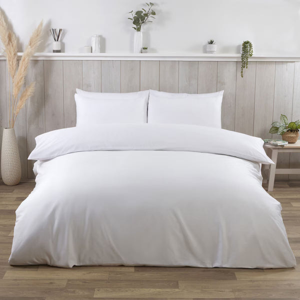 Purity Home Green Easycare 400TC Duvet Set in 3 Colours, Single