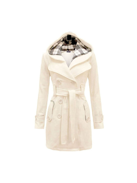 NOROZE Women’s Fleece Coat | Long Sleeve Belted Button Jacket | Warm Winter Outerwear | UK Sizes 8–26