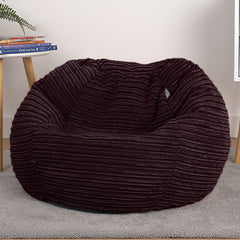 Corduroy Kids Bean Bag Chair with Filling Included - Lightweight Comfortable Beanbag Seat - Machine Washable Childrens Beanbag Furniture for Girls & Boys - 67 x 52cm