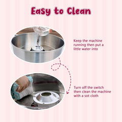 1000W Candy Floss Machine, Cotton Candy Maker, Cotton Candy Machine Commercial with Stainless Steel Bowl, Pink Candy Floss Makers for Kids, Catering Commercial Candy Floss Machine for Kids, Parties