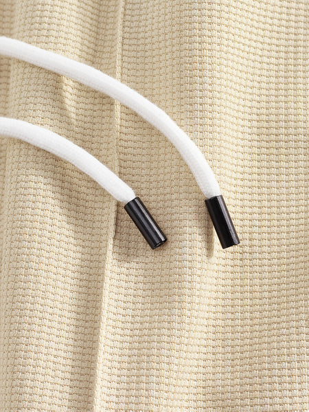 Men's 2pcs Set: Long-Sleeve Shirt and Drawstring Pants - Clean, Comfortable, Breathable