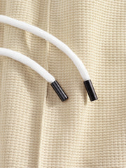 Men's 2pcs Set: Long-Sleeve Shirt and Drawstring Pants - Clean, Comfortable, Breathable