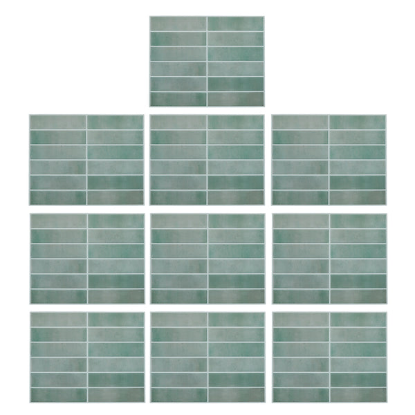 10 Sheets 1mm Thickness Tiles Self Adhesive Wall Tiles, Tile Stickers for Kitchen & Bathroom, Stick on Tiles, Peel and Stick splashback 29cm x 22.9cm