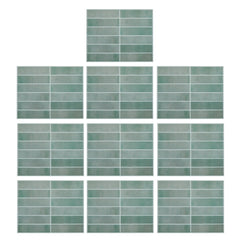 10 Sheets 1mm Thickness Tiles Self Adhesive Wall Tiles, Tile Stickers for Kitchen & Bathroom, Stick on Tiles, Peel and Stick splashback 29cm x 22.9cm