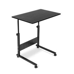 [Versatile Comfort] Adjustable Height Rolling Folding Desk Laptop Desk Folding Laptop Desk Wheels for Easy Mobility, Perfect for Bedroom, Living Room, Outdoor Office & Study Use, Bedroom Desk | Modern Aesthetic | Wood Fiberboard Desk