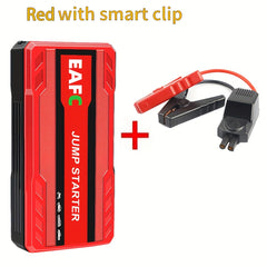 Portable Car Jump Starter Battery Power Bank Emergency Booster with LED Light 12V Auto Starting Device Support Starting 12V Gasoline Cars Up to 3.0L